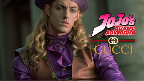 jojo's bizarre adventure gucci clothing|jojo bizarre adventure gucci collab.